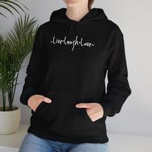 Load image into Gallery viewer, “Live, Laugh, Love” Hoodie.