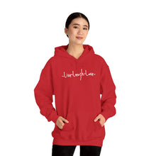 Load image into Gallery viewer, “Live, Laugh, Love” Hoodie.