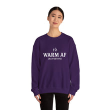 Load image into Gallery viewer, WARM AF (as festive) Holiday Crewneck