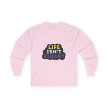 Load image into Gallery viewer, Life Isn't Binary Long Sleeve T-Shirt