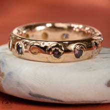 Load image into Gallery viewer, Padparadscha Kimberlite Eternity in Fairmined Eco Rose Gold