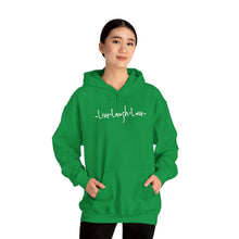 Load image into Gallery viewer, “Live, Laugh, Love” Hoodie.