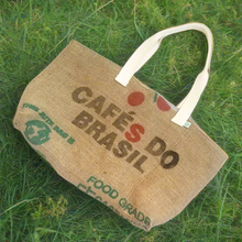 Load image into Gallery viewer, Upcycled Coffee Sack Market Tote