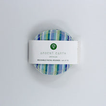 Load image into Gallery viewer, reusable facial rounds package - stripe