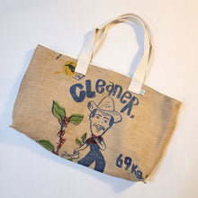 Load image into Gallery viewer, Upcycled Coffee Sack Market Tote