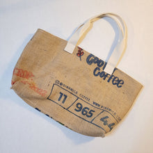 Load image into Gallery viewer, Upcycled Coffee Sack Market Tote