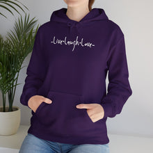Load image into Gallery viewer, “Live, Laugh, Love” Hoodie.