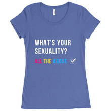 Load image into Gallery viewer, What's Your Sexuality Fitted T-Shirt