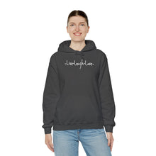 Load image into Gallery viewer, “Live, Laugh, Love” Hoodie.