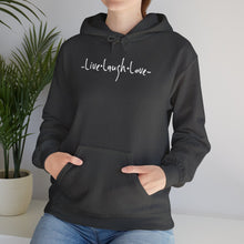 Load image into Gallery viewer, “Live, Laugh, Love” Hoodie.
