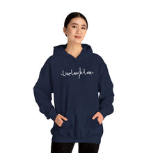 Load image into Gallery viewer, “Live, Laugh, Love” Hoodie.