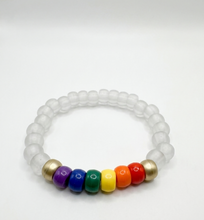 Load image into Gallery viewer, Classic Rainbow Pride Kandi Bracelet