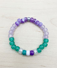 Load image into Gallery viewer, Genderqueer Pride Kandi Bracelet