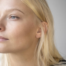 Load image into Gallery viewer, Circle Studs in Rose Gold - Malleable Jewellers