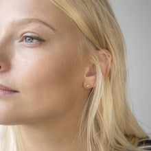 Load image into Gallery viewer, Circle Studs in Yellow Gold - Malleable Jewellers