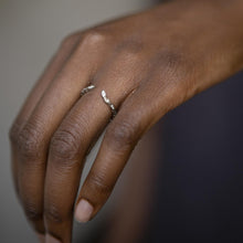 Load image into Gallery viewer, Diamond Chevron Ring in White Gold - Malleable Jewellers