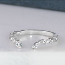 Load image into Gallery viewer, Diamond Chevron Ring in White Gold - Malleable Jewellers