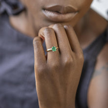 Load image into Gallery viewer, Emerald Solitaire in Yellow Gold - Malleable Jewellers
