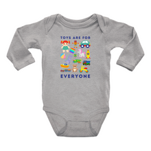 Load image into Gallery viewer, Toys Are For Everyone Long Sleeve Bodysuit