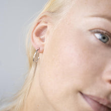 Load image into Gallery viewer, Flash Hoops in Sterling Silver - Malleable Jewellers