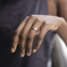 Load image into Gallery viewer, Hammer Finished Band Ring in Sterling Silver - Malleable Jewellers