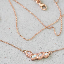 Load image into Gallery viewer, Iridescent Necklace in Rose Gold - Malleable Jewellers