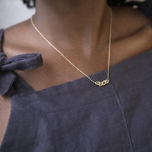 Load image into Gallery viewer, Kimberlite Blue Sapphire Necklace in Yellow Gold - Malleable Jewellers