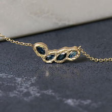 Load image into Gallery viewer, Kimberlite Blue Sapphire Necklace in Yellow Gold - Malleable Jewellers