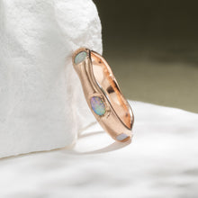 Load image into Gallery viewer, Organic Opal Eternity in Rose Gold - Malleable