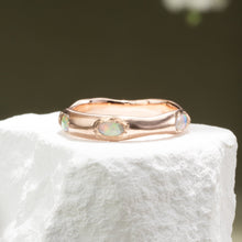 Load image into Gallery viewer, Organic Opal Eternity in Rose Gold - Malleable