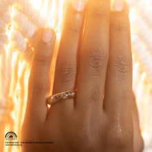 Load image into Gallery viewer, Padparadscha Kimberlite Eternity in Fairmined Eco Rose Gold - Malleable Jewellers