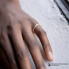 Load image into Gallery viewer, Pillar Ring with Fairtrade Certified Gold - Malleable Jewellers