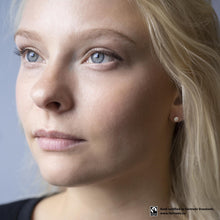 Load image into Gallery viewer, Recycled Diamond Baroque Studs with Fairtrade Certified Gold - Malleable Jewellers