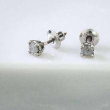 Load image into Gallery viewer, Salt & Pepper Studs in White Gold - Malleable Jewellers