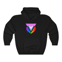 Load image into Gallery viewer, Pink Progress Pride Heart Hoodie
