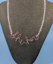 Load image into Gallery viewer, She/Her Talisman Necklace - Blush
