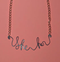 Load image into Gallery viewer, She/Her Talisman Necklace - Blue