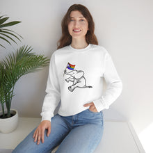Load image into Gallery viewer, White Elephant Holiday Pride Flag Crewneck Sweatshirt