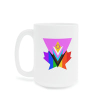 Load image into Gallery viewer, Pink Progress Pride Maple Ceramic Mug 15oz