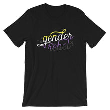 Load image into Gallery viewer, Gender Rebel Relaxed Fit Tee | Non-Binary Pride Shirt | LGBTQ+ Tshirt | Enby Shirts
