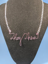 Load image into Gallery viewer, They/Them Talisman Necklace - Blush