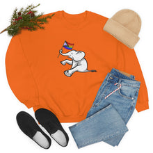 Load image into Gallery viewer, White Elephant Holiday Pride Flag Crewneck Sweatshirt