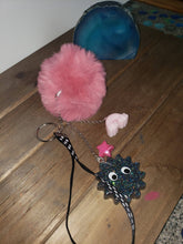 Load image into Gallery viewer, Soot Sprite Pompom Resin Keychain or Purse Charm