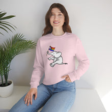 Load image into Gallery viewer, White Elephant Holiday Pride Flag Crewneck Sweatshirt