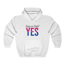 Load image into Gallery viewer, Guys or Gals? Yes (Bi) Hoodie