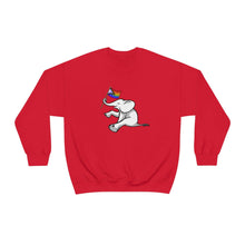 Load image into Gallery viewer, White Elephant Holiday Pride Flag Crewneck Sweatshirt