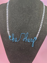 Load image into Gallery viewer, He/They Talisman Necklace - Blue