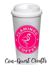 Load image into Gallery viewer, Fabulous Flamingo/Unicorn Coffee Permanent Decal - DECAL ONLY