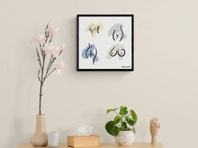 Load image into Gallery viewer, Boobs, Butt, Line Art, Nude Funny Boobies, Boobs Print, Feminist Art, Feminist illustration, Line Art Print, Body Sketch, Nude Curvy Woman Print