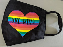 Load image into Gallery viewer, Love Wins Face Mask!